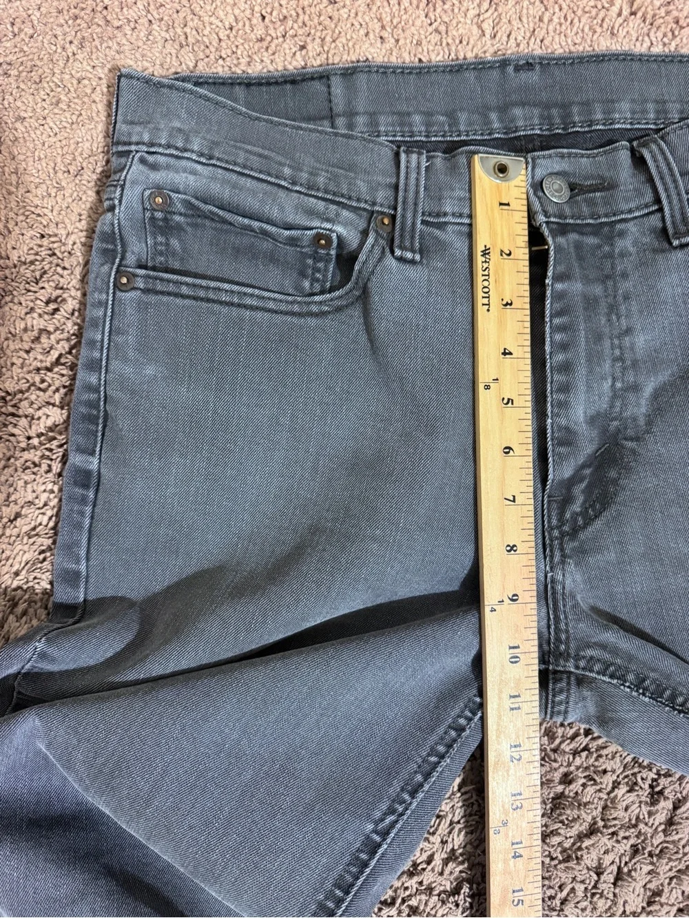 Levi's Men's 541 Athletic Taper Jean Gray Wash size 34 x 34 Casual Skater Tech